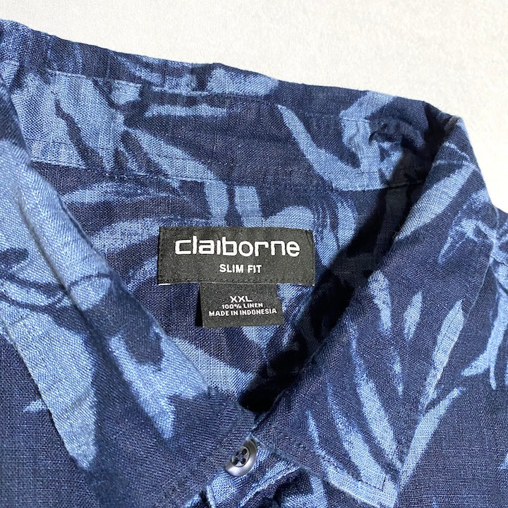 クレイボーン 古着 半袖シャツ アロハシャツ 2XL