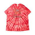 ギルダン GILDAN Tシャツ カニ タイダイ柄 レッド メンズXL