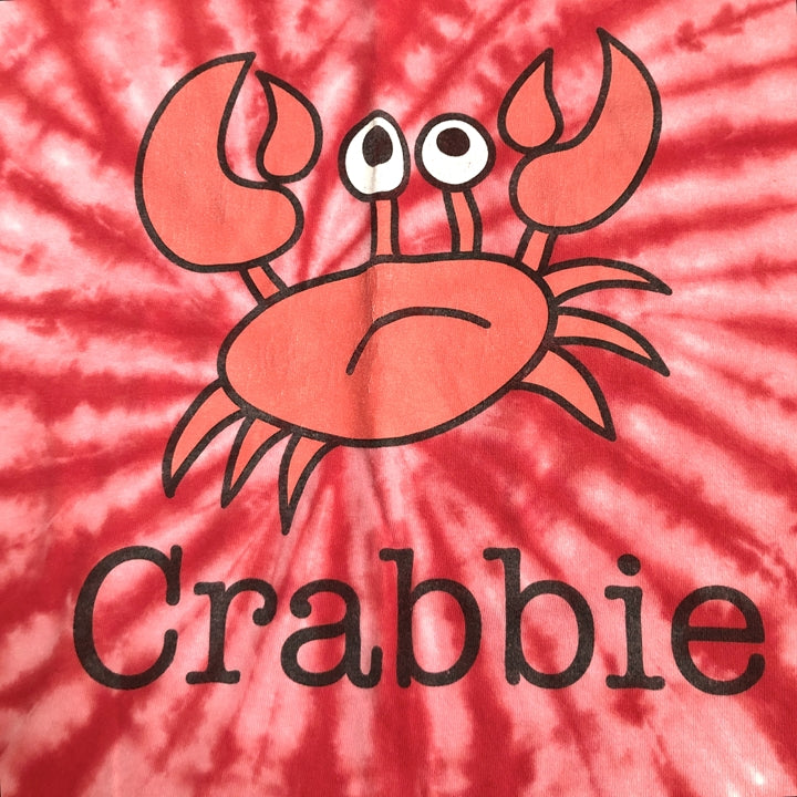 ギルダン GILDAN Tシャツ カニ タイダイ柄 レッド メンズXL