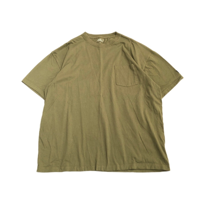 ディッキーズ 古着 Tシャツ ワンポイント カーキ 無地 2XL