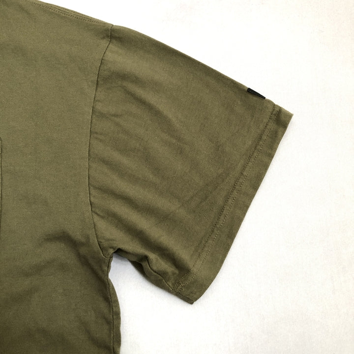 ディッキーズ Dickies Tシャツ ワンポイントロゴ カーキ 無地 メンズ2XL