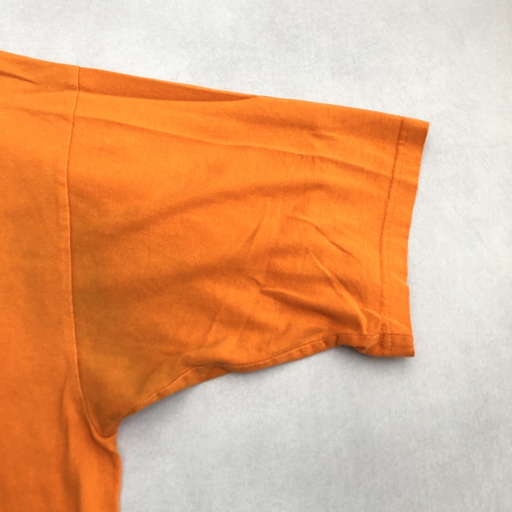 ファットファーム 古着 Tシャツ USA製 オレンジ オーバーサイズ 2XL