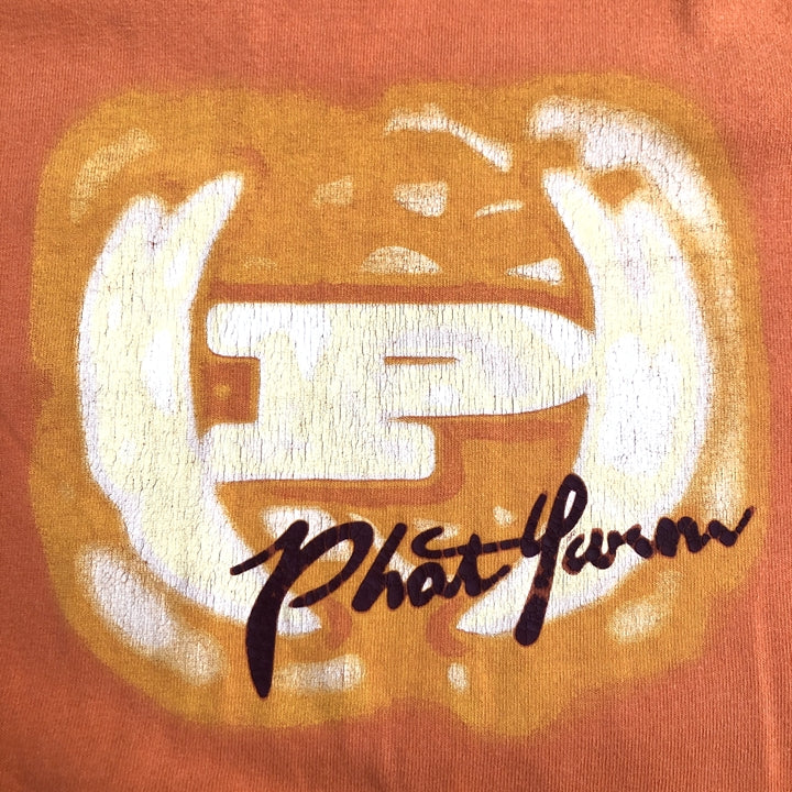 ファットファーム 古着 Tシャツ USA製 オレンジ オーバーサイズ 2XL