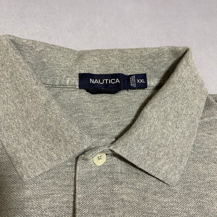 ノーティカ NAUTICA 半袖ポロシャツ 刺繍ロゴ オーバーサイズ メンズ2XL