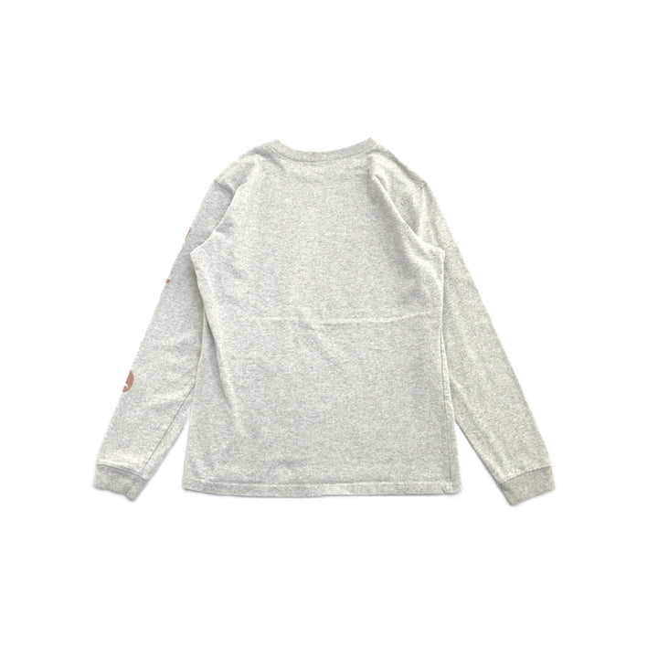 カーハート 古着 ロンT アームロゴ グレー S