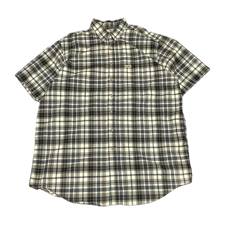 カーハート 古着 半袖シャツ チェックシャツ XXL