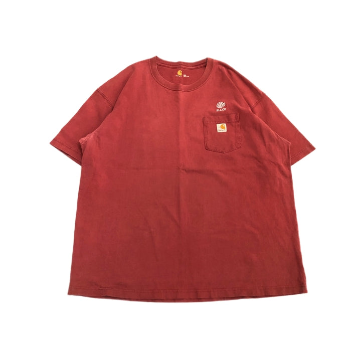 カーハート 古着 Tシャツ 企業ロゴ オーバーサイズ XXL