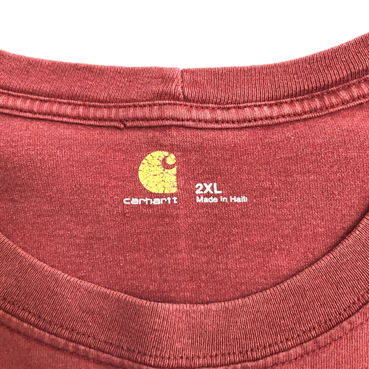 カーハート 古着 Tシャツ 企業ロゴ オーバーサイズ XXL