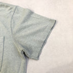 カーハート 古着 Tシャツ ライトブルー ワンポイントロゴ L