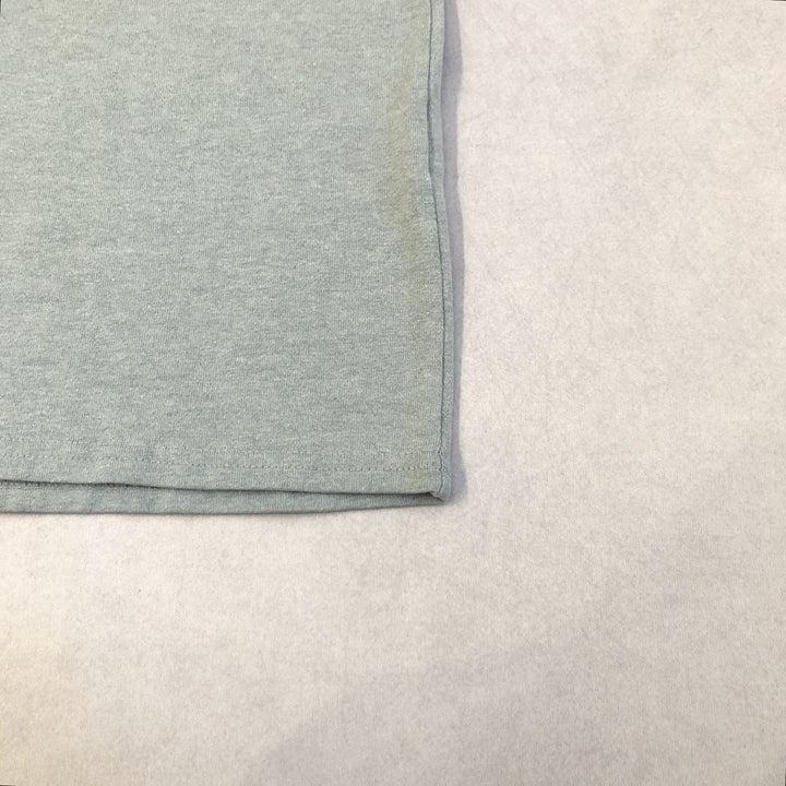 カーハート 古着 Tシャツ ライトブルー ワンポイントロゴ L