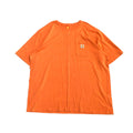 カーハート 古着 Tシャツ オーバーサイズ オレンジ XXL