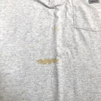 カーハート 古着 Tシャツ ヘンリーネック ライトグレー L