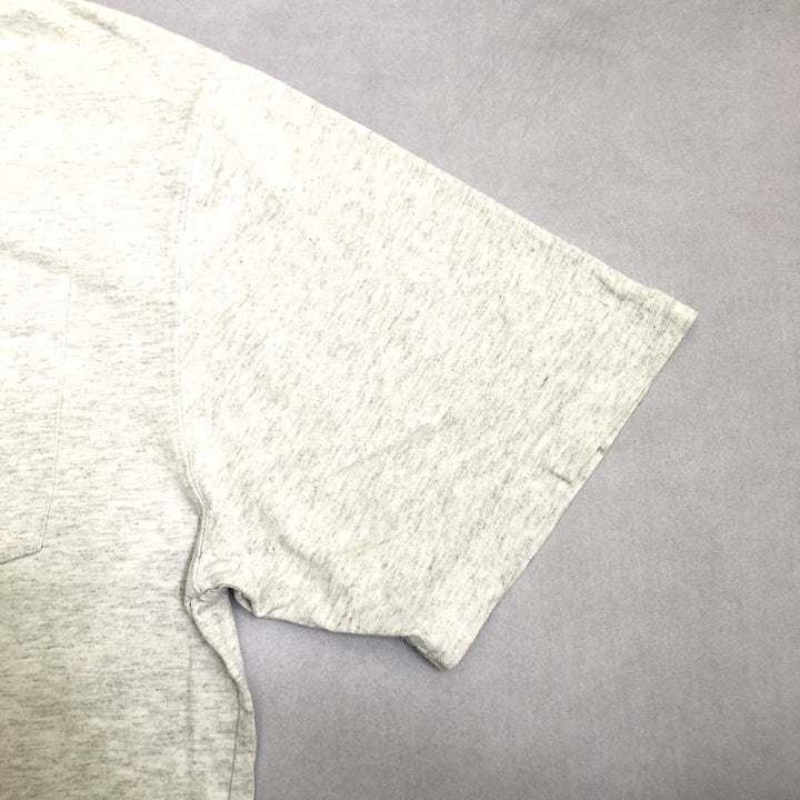 カーハート 古着 Tシャツ ヘンリーネック ライトグレー L