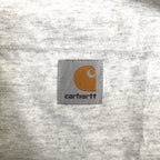 カーハート 古着 Tシャツ ヘンリーネック ライトグレー L