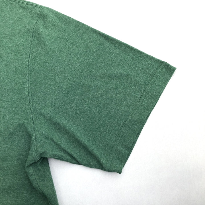 カーハート 古着 Tシャツ ヘンリーネック グリーン XL