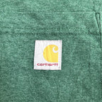 カーハート 古着 Tシャツ ヘンリーネック グリーン XL