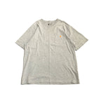 カーハート 古着 Tシャツ ワンポイントロゴ グレー L