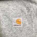 カーハート 古着 Tシャツ ワンポイントロゴ グレー L