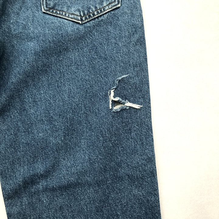 カーハート Carhartt デニム ジーンズ 革ロゴ W31 L32 メンズ