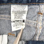 カーハート Carhartt デニム ジーンズ 革ロゴ W31 L32 メンズ