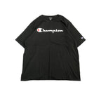 チャンピオン 古着 Tシャツ ビッグロゴ ブラック XXL