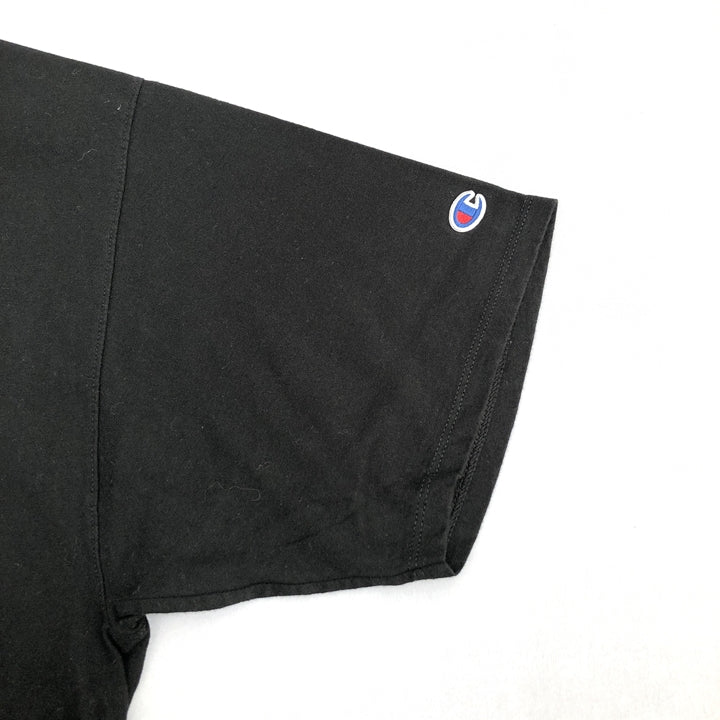 チャンピオン 古着 Tシャツ ビッグロゴ ブラック XXL