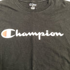 チャンピオン 古着 Tシャツ ビッグロゴ ブラック XXL