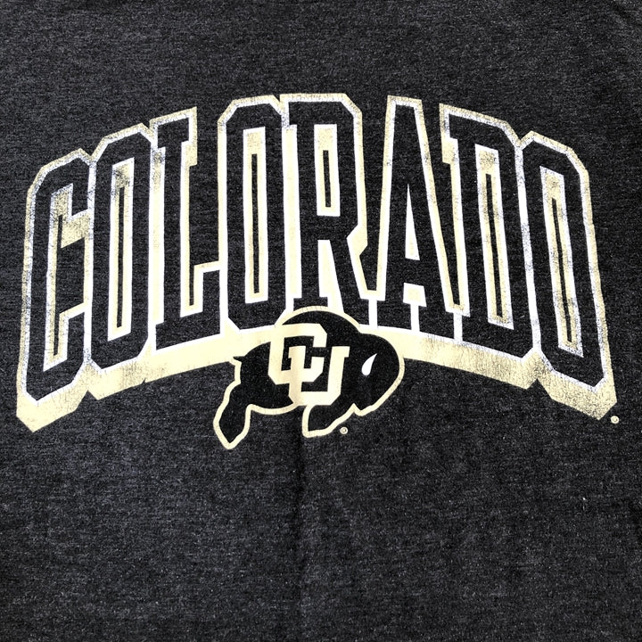ノーブランド 古着 Tシャツ コロラド バッファローズ ダークグレー L