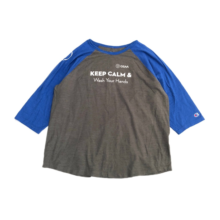 チャンピオン 古着 Tシャツ 5部丈 ラグラン GSAA XXL