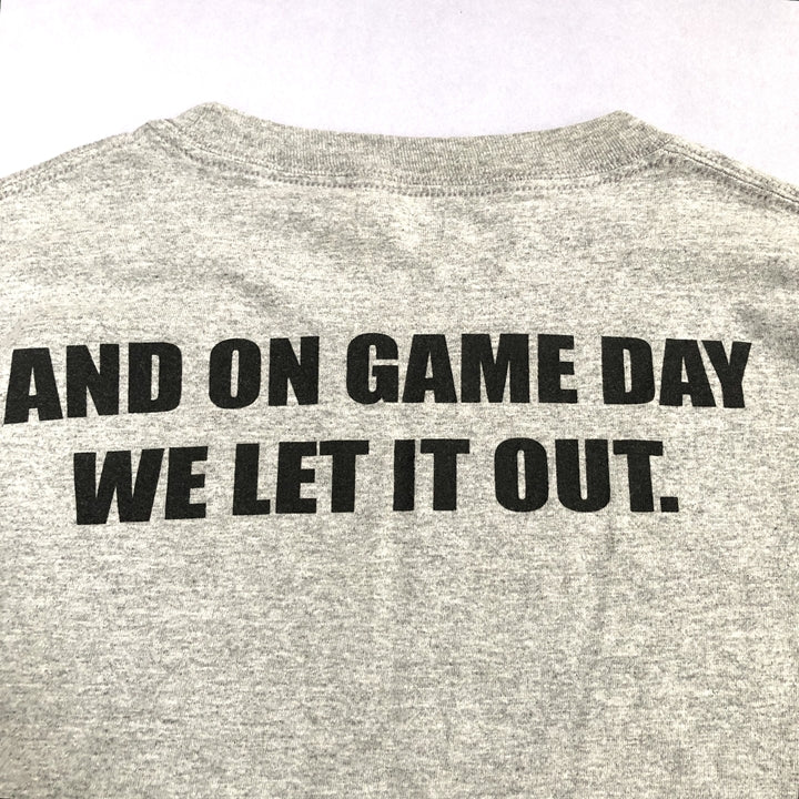エヌエフエル NFL Tシャツ レイダース ロゴプリント グレー メンズXXL