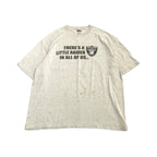 エヌエフエル NFL Tシャツ レイダース ロゴプリント グレー メンズXXL