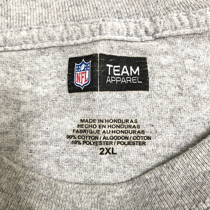 エヌエフエル NFL Tシャツ レイダース ロゴプリント グレー メンズXXL