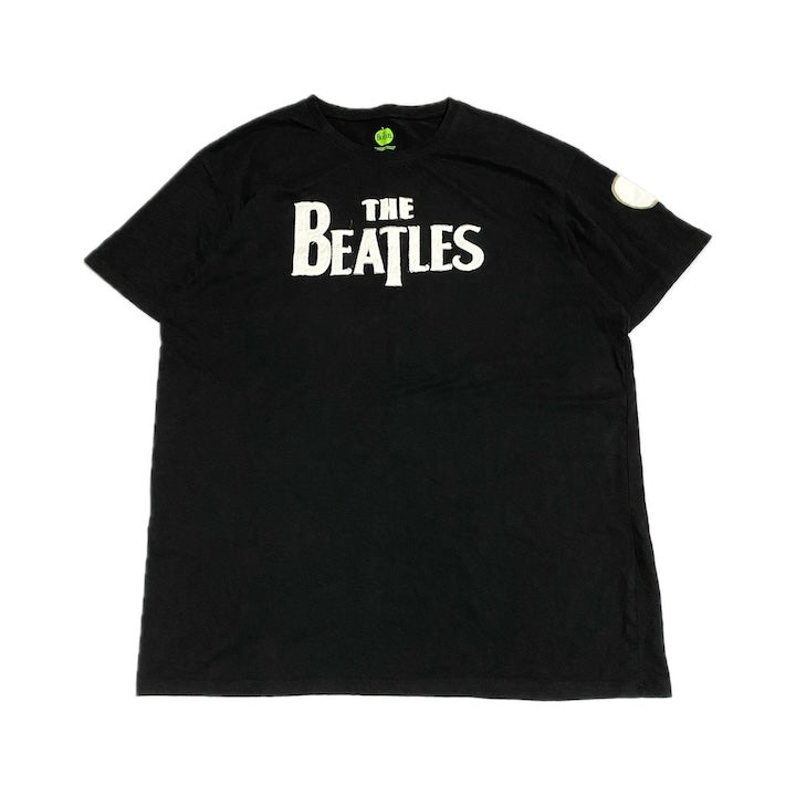 ノーブランド 古着 Tシャツ ビートルズ 黒T ビッグロゴ XXL