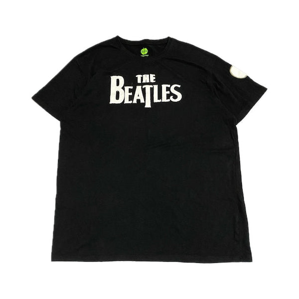 ノーブランド 古着 Tシャツ ビートルズ 黒T ビッグロゴ XXL