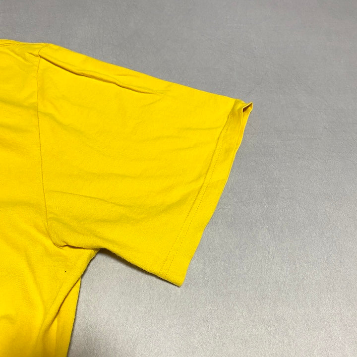 ナイキ NIKE Tシャツ 刺繍ロゴ Vネック イエロー 黄 メンズXXL