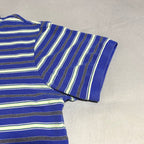 チャップス CHAPS 半袖ポロシャツ ボーダー柄 ブルー メンズXXL