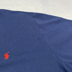 ポロラルフローレン Polo Ralph Lauren 半袖ポロシャツ 紺 刺繍ロゴ メンズ3XL