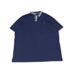 ポロラルフローレン Polo Ralph Lauren 半袖ポロシャツ 紺 刺繍ロゴ メンズ3XL