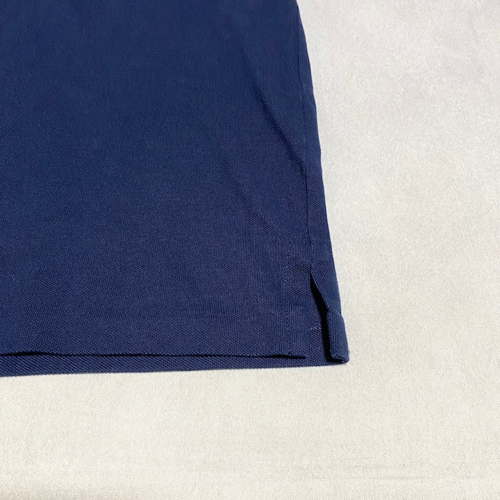ポロラルフローレン Polo Ralph Lauren 半袖ポロシャツ 紺 刺繍ロゴ メンズ3XL