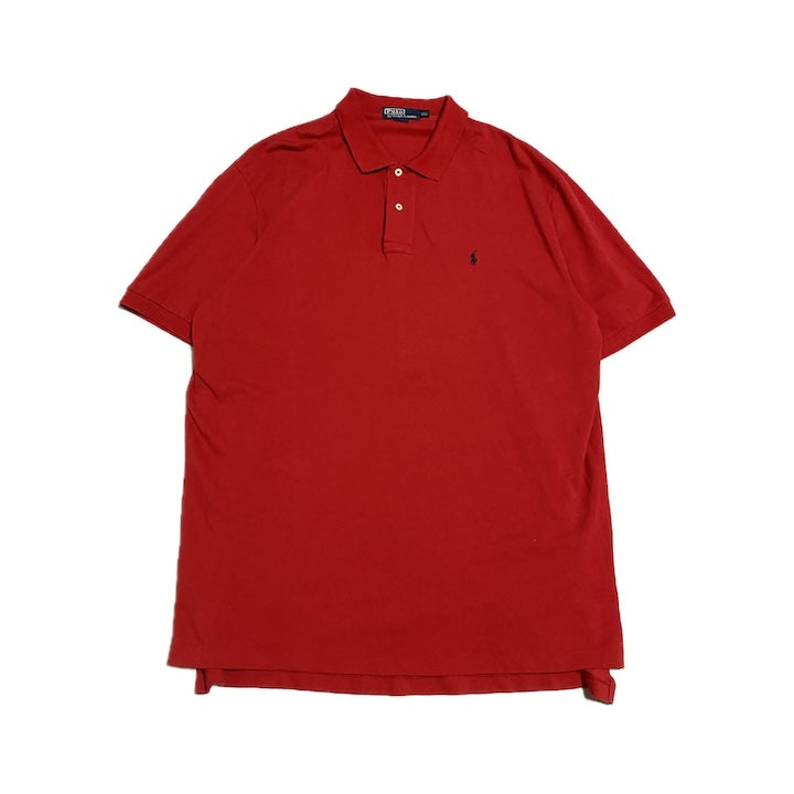 ポロラルフローレン Polo Ralph Lauren 半袖ポロシャツ 赤 メンズXXL