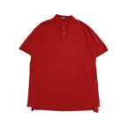 ポロラルフローレン Polo Ralph Lauren 半袖ポロシャツ 赤 メンズXXL