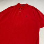 ポロラルフローレン Polo Ralph Lauren 半袖ポロシャツ 赤 メンズXXL