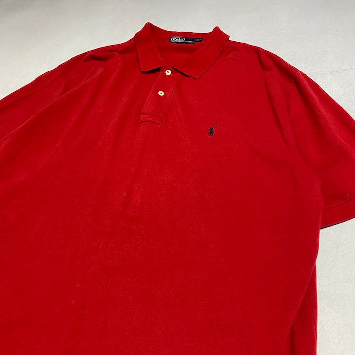 ポロラルフローレン Polo Ralph Lauren 半袖ポロシャツ 赤 メンズXXL
