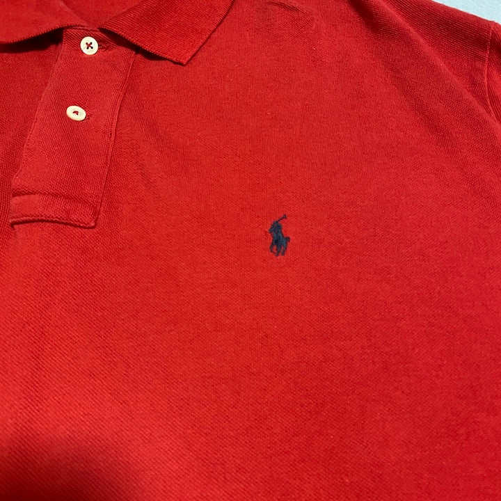ポロラルフローレン Polo Ralph Lauren 半袖ポロシャツ 赤 メンズXXL