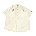 コロンビア Columbia 半袖シャツ PFG ワークシャツ 紺 メンズXXL