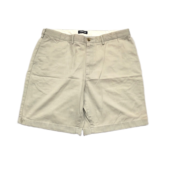 ランズエンド 古着 ハーフパンツ ショーツ ライトグレー W37 L8