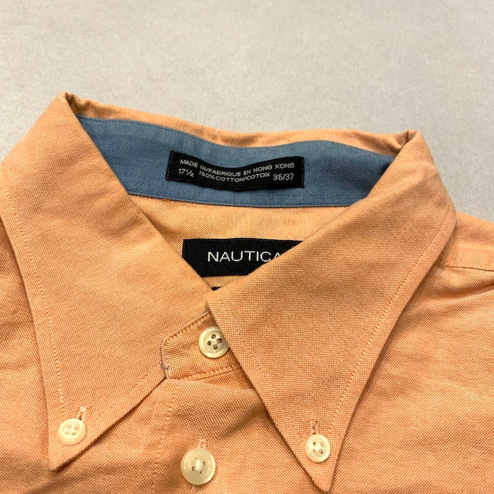 ノーティカ NAUTICA 長袖シャツ 刺繍ロゴ チェック メンズL