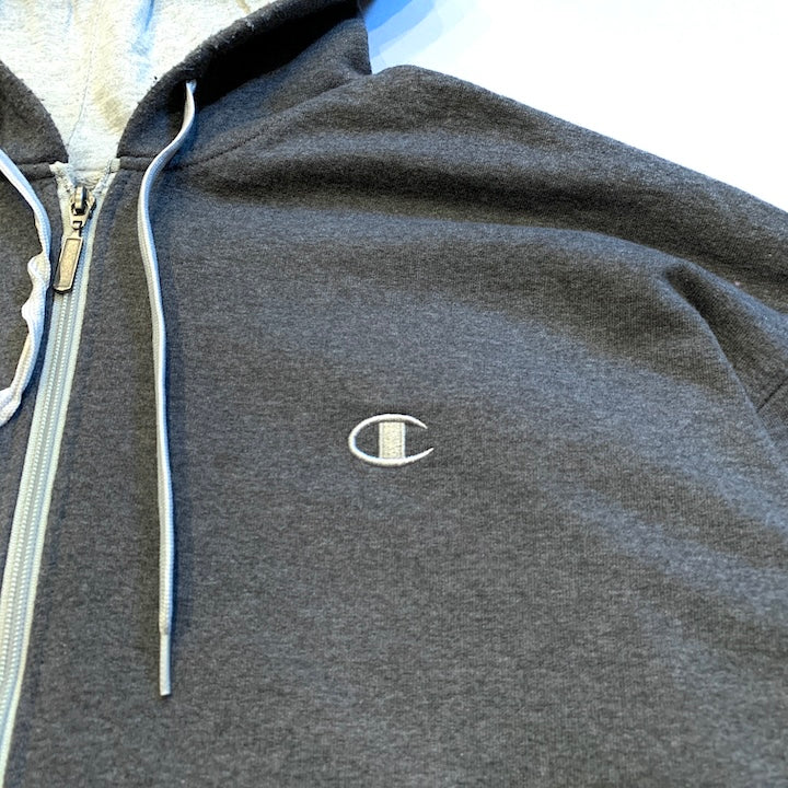 チャンピオン Champion パーカー フルジップ 刺繍ロゴ メンズXXL