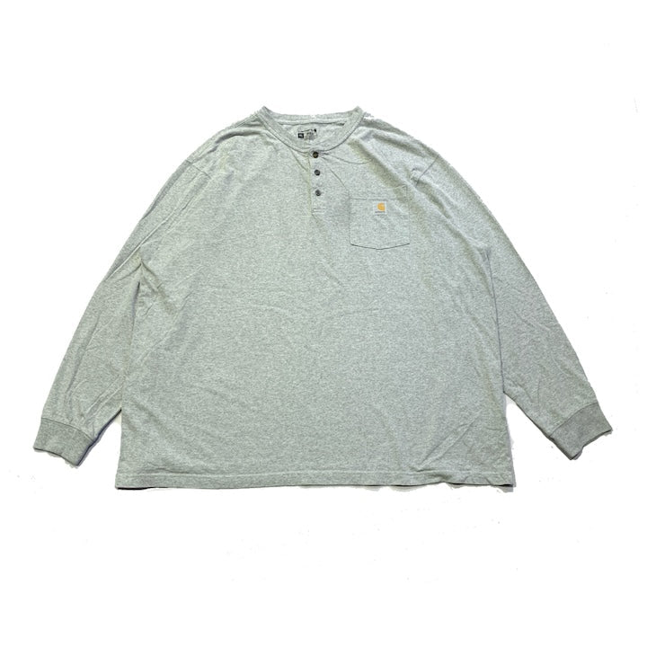 カーハート 古着 ロンT ヘンリーネック オーバーサイズ 3XL
