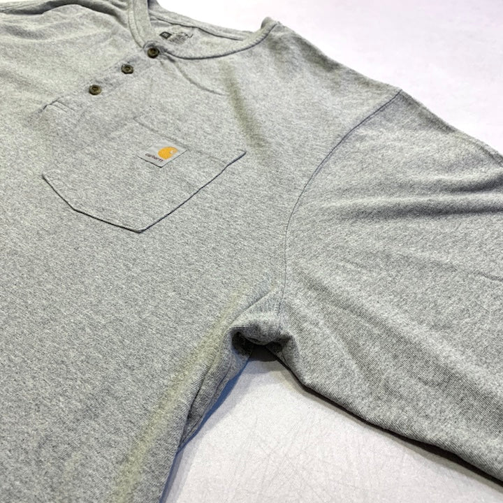 カーハート 古着 ロンT ヘンリーネック オーバーサイズ 3XL